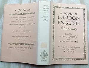 A Book of London English, 1384-1425 (Oxford Reprints Series)