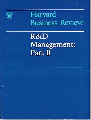 Seller image for R&D Management: Part II (No. 18032) for sale by PERIPLUS LINE LLC