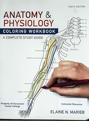 Seller image for Anatomy & Physiology Coloring Workbook: A Complete Study Guide for sale by Mad Hatter Bookstore