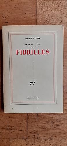 Image du vendeur pour FIBRILLES. La rgle du jeu III. mis en vente par Librairie Sainte-Marie