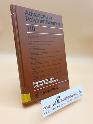 Seller image for Responsive Gels: Volume Transitions II (Advances in Polymer Science, 110, Band 110) for sale by Roland Antiquariat UG haftungsbeschrnkt