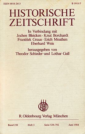 Bild des Verkufers fr Historische Zeitschrift. Band 238, Heft 3. zum Verkauf von Fundus-Online GbR Borkert Schwarz Zerfa