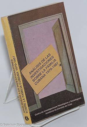 Seller image for Anlisis de las investigaciones sobre la familia Cubana, 1970-1987 for sale by Bolerium Books Inc.