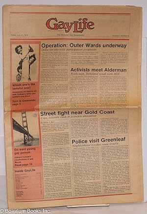 Seller image for GayLife: the Midwest gay newsleader; vol. 5, #6, Friday, July 27, 1979: Operation: Outer Wards underway for sale by Bolerium Books Inc.