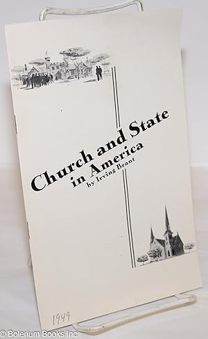 Imagen del vendedor de Church and State in America a la venta por Bolerium Books Inc.