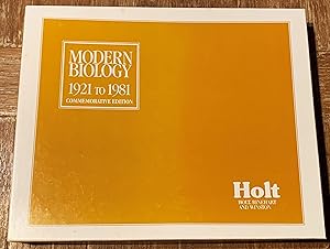 Modern Biology 1921 to 1981, Commemorative Edition