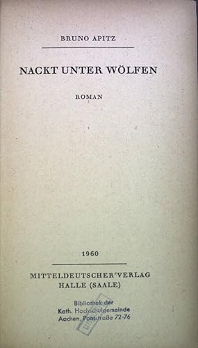 Imagen del vendedor de Nackt unter Wlfen: Roman. a la venta por books4less (Versandantiquariat Petra Gros GmbH & Co. KG)