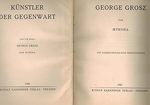 Bild des Verkufers fr George Grosz. Knstler der Gegenwart 3. Bd. Mit 37 Netztzungen. zum Verkauf von Rhnantiquariat GmbH