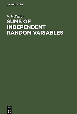 Image du vendeur pour Sums of Independent Random Variables mis en vente par moluna