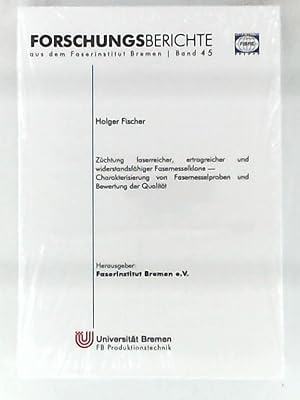 Imagen del vendedor de Zchtung faserreicher, ertragreicher und widerstandsfhiger Fasernesselklone: Charakterisierung von Fasernesselproben und Bewertung der Qualitt a la venta por Leserstrahl  (Preise inkl. MwSt.)