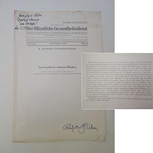 Zum Begriff der erblichen Blindheit, von Dr. Carl-Heinz Rodenberg, Abteilungsleiter im Reichsauss...