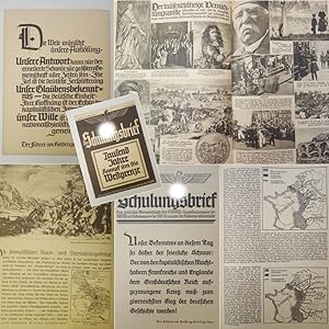 Seller image for Der Schulungsbrief, das zentrale Monatsblatt der NSDAP. VII. Jahrgang 1940, 2. Folge * R e g i m e n t L i s t Dieses Heft wird von uns nur zur staatsbrgerlichen Aufklrung und zur Abwehr verfassungswidriger Bestrebungen angeboten (86 StGB) for sale by Galerie fr gegenstndliche Kunst