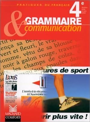 Image du vendeur pour Grammaire et communication 4e - Georges Molini? mis en vente par Book Hmisphres
