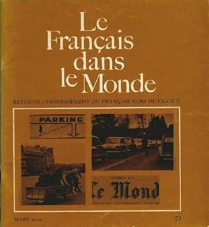 Le fran ais dans le monde n 71 - Collectif