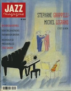 Jazz magazine n°420 : Stéphane Grappelli - Michel Legrand - Collectif