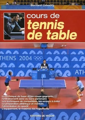 Cours de tennis de table - Bernard Lebourg