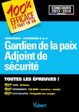 Concours gardien de la paix et adjoint de s curit  : Concours cat gories b et c - Pierre Couturier