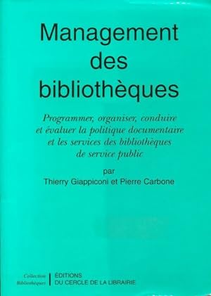 Management des biblioth?ques - Pierre Carbone