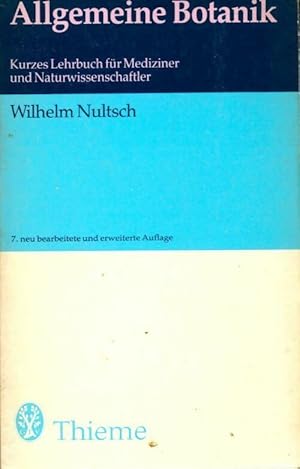 Seller image for Allgemeine botanik - Wilhelm Nultsch for sale by Book Hmisphres