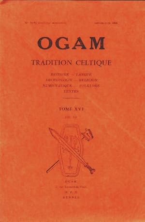 Ogam tradition celtique n?91-93 Tome XVI - fascicule 1-3 - Collectif