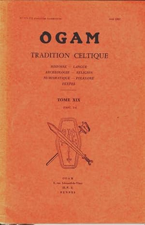 Ogam tradition celtique n?111-112 Tome XIX - fascicule 3-4 - Collectif