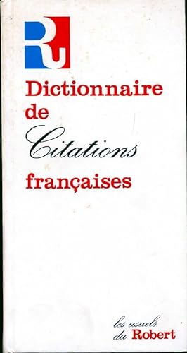 Image du vendeur pour Dictionnaire des citations fran?aises - Pierre Oster mis en vente par Book Hmisphres