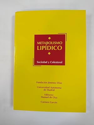 Immagine del venditore per METABOLISMO LIPDICO (SOCIEDAD Y COLESTEROL). venduto da TraperaDeKlaus