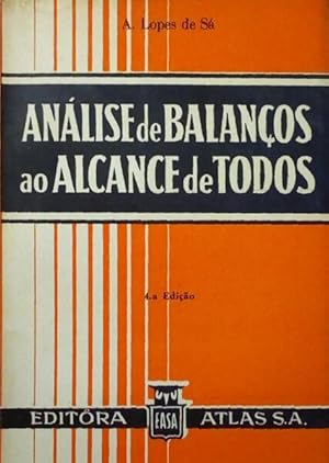 Seller image for ANLISE DE BALANOS AO ALCANCE DE TODOS. for sale by Livraria Castro e Silva