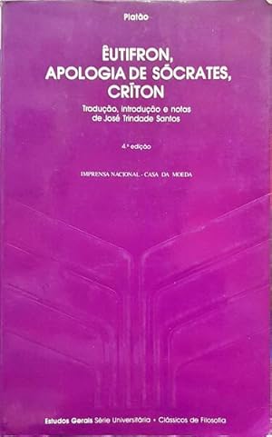 Seller image for UTIFRON, APOLOGIA DE SCRATES, CRTON. for sale by Livraria Castro e Silva