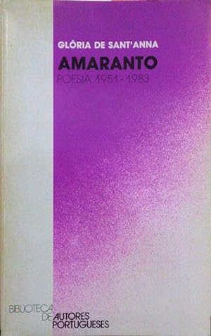 AMARANTO, POESIA 1951-1983.