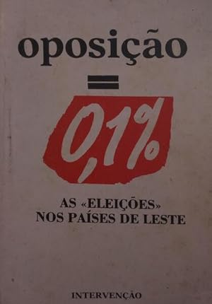 Bild des Verkufers fr OPOSIO = 0,1 %. zum Verkauf von Livraria Castro e Silva