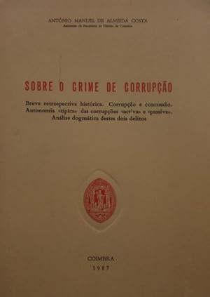 SOBRE O CRIME DE CORRUPÇÃO.