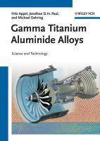 Bild des Verkufers fr Gamma Titanium Aluminide Alloys zum Verkauf von moluna