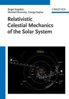 Bild des Verkufers fr Relativistic Celestial Mechanics of the Solar System zum Verkauf von moluna