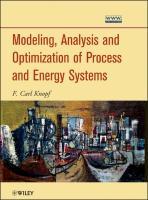 Seller image for Modeling, Analysis and Optimization of Process and Energy Systems for sale by moluna