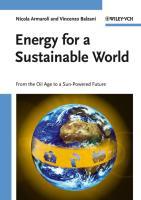 Bild des Verkufers fr Energy for a Sustainable World zum Verkauf von moluna
