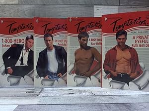 Seller image for 4 Hero for Hire Temptation Romance (1-800-Hero, In Hot Pursuit, A Body to Die For, Private Eyeful) for sale by Archives Books inc.