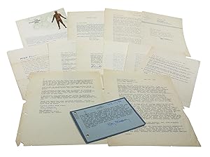 Seller image for Series of eleven typed letters and one postcard signed. for sale by Antiquariat INLIBRIS Gilhofer Nfg. GmbH