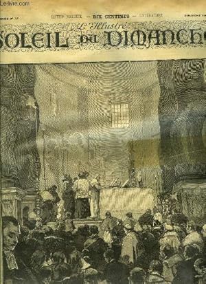 Bild des Verkufers fr L'illustr, soleil du dimanche n 12 - Le jubil piscopal de Lon XIII, le pape disant sa messe au grand autel du Vatican, Dombey et fils (suite) par Charles Dickens, La Fontaine et ses fables par Hippolyte Taine, Meissonier par Alexandre Dumas, Judith zum Verkauf von Le-Livre