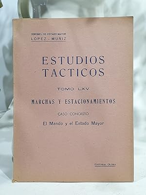Estudios Tácticos, Tomo LXV. Marchas y estacionamientos. Conceptos generales.