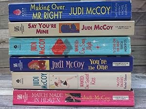 Seller image for 6 Judi McCoy Romantic Novels (Making Over mr. Right, Say You're Mine, You're The One, Wanted One Special Kiss, Match Made in Heaven, Wanted One Sexy Night) for sale by Archives Books inc.