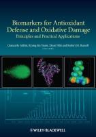 Imagen del vendedor de Biomarkers for Antioxidant Defense and Oxidative Damage a la venta por moluna