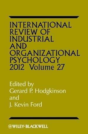 Bild des Verkufers fr International Review of Industrial and Organizational Psychology zum Verkauf von moluna