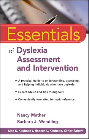 Bild des Verkufers fr Essentials of Dyslexia Assessment and Intervention zum Verkauf von moluna