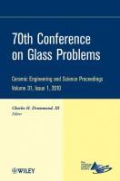 Image du vendeur pour 70th Conference on Glass Problems mis en vente par moluna