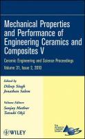 Image du vendeur pour Mechanical Properties and Performance of Engineering Ceramics and Composites V mis en vente par moluna