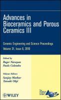 Bild des Verkufers fr Advances in Bioceramics and Porous Ceramics III zum Verkauf von moluna