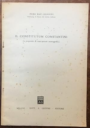 Il Constitutum Constantini (a proposito di una recente monografia)