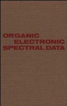 Imagen del vendedor de Organic Electronic Spectral Data a la venta por moluna