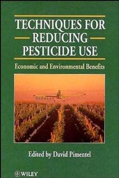 Bild des Verkufers fr Techniques for Reducing Pesticide Use zum Verkauf von moluna